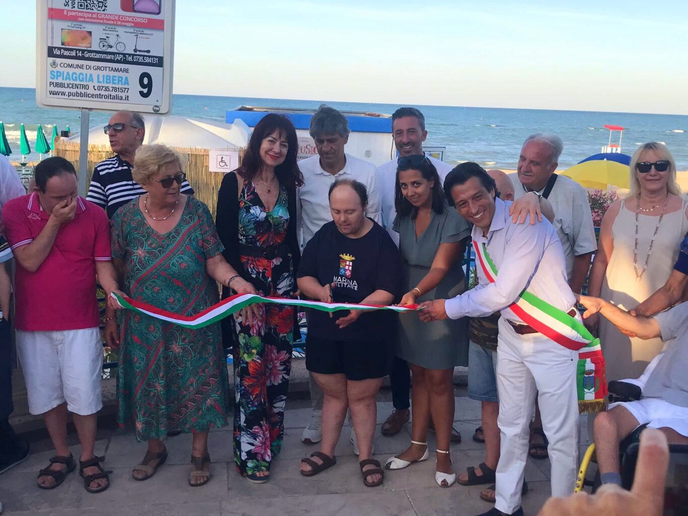 inaugurazione spiaggia inclusiva