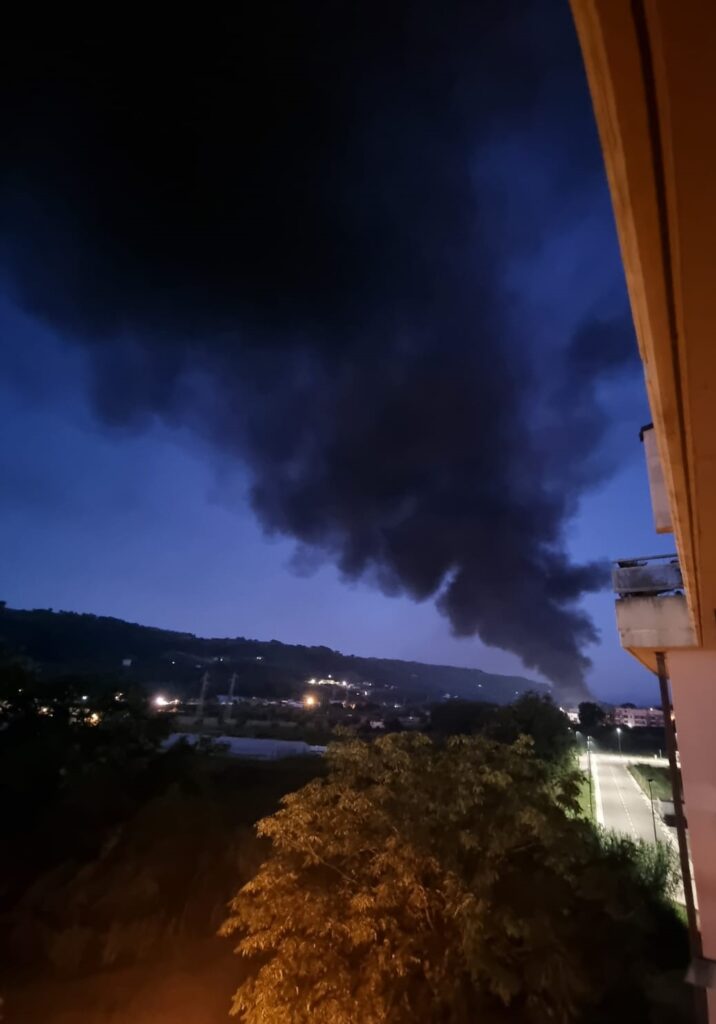 Incendio in Valtesino
