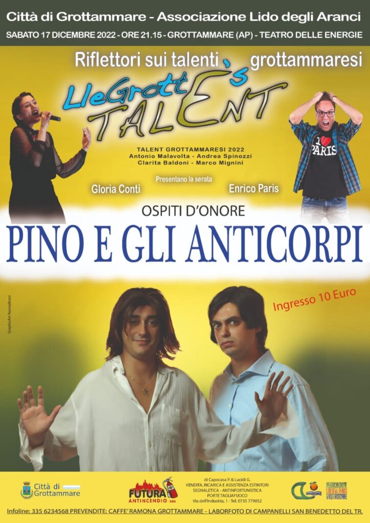 Lle Grotte's Talent 2022 17 dic Locandina Evento